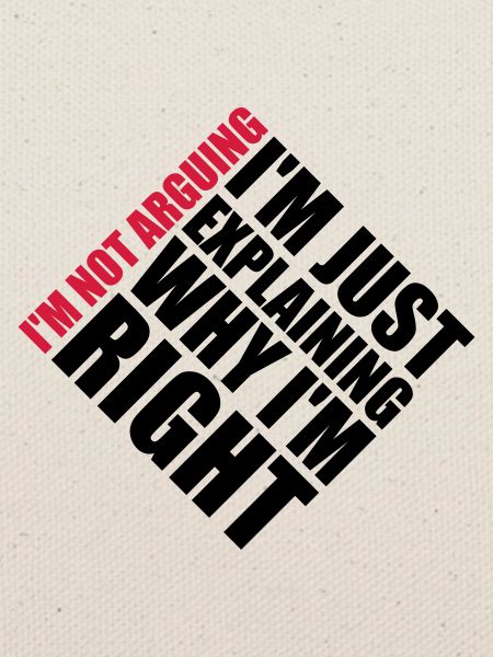 I m not arguing