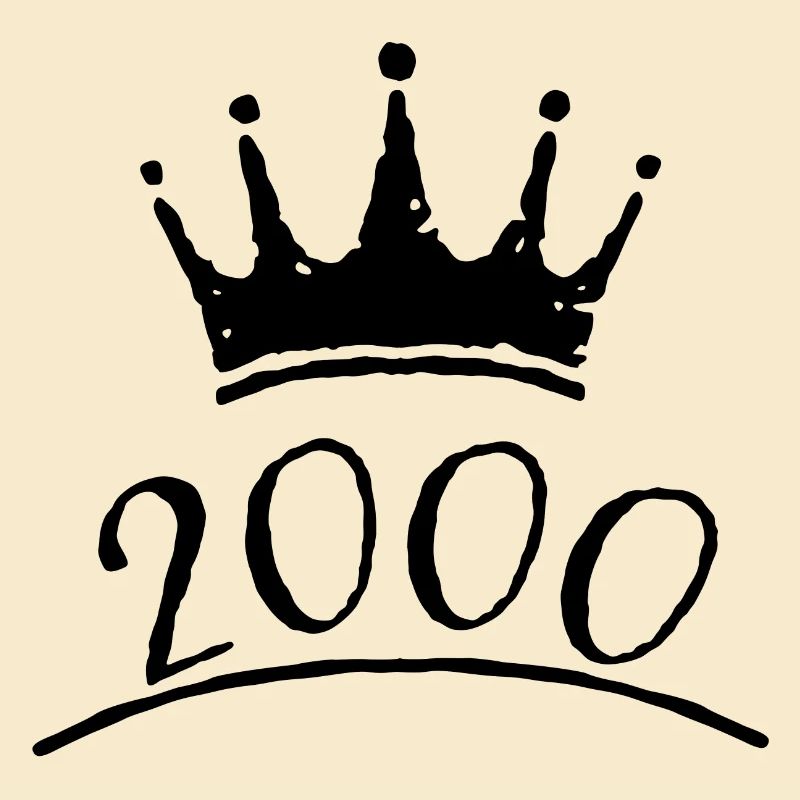 Krone 2000 Année de naissance Tshirt design