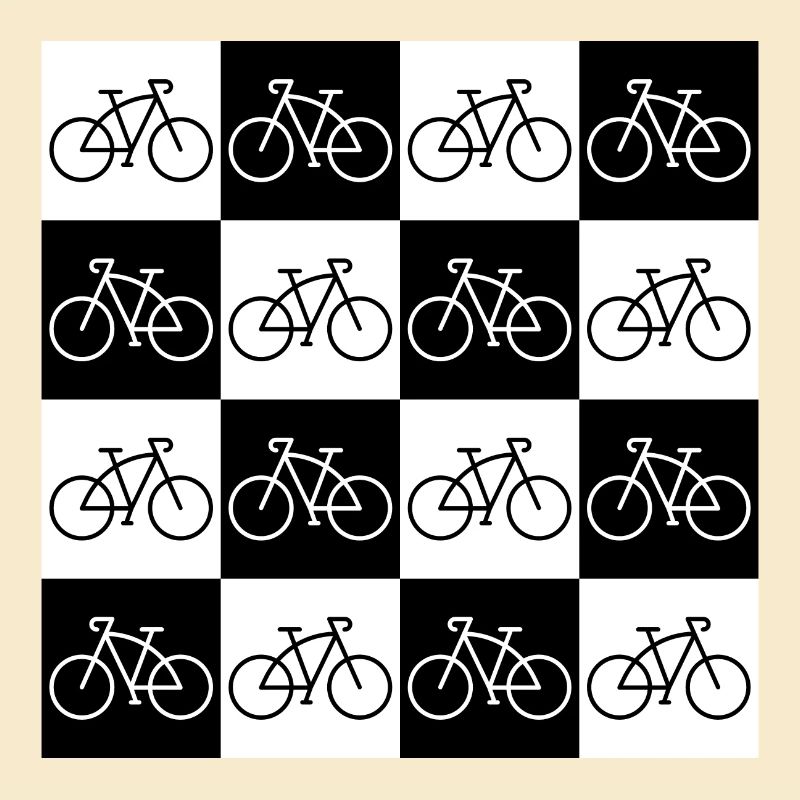 Bicycle checkerboard for cyclists