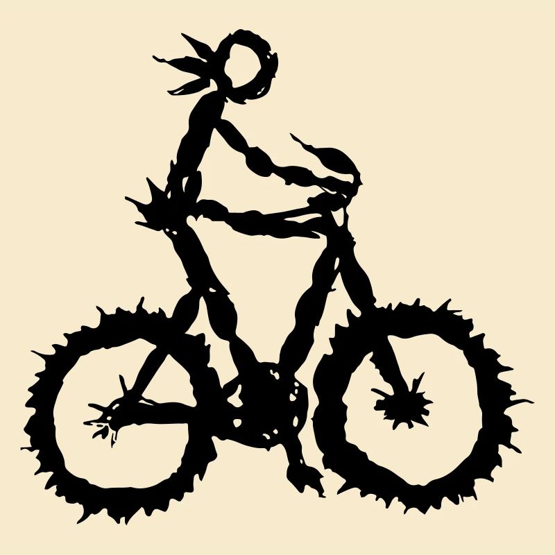 Bicycle Rider Nature Leaf