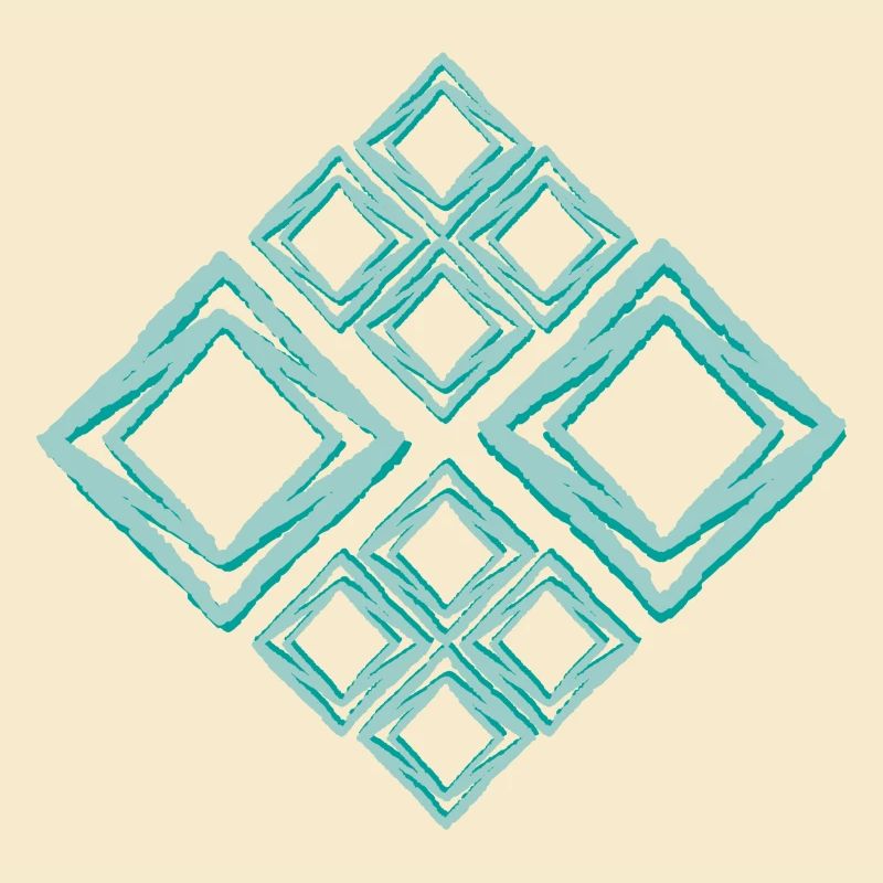 Geometrisch Türkis