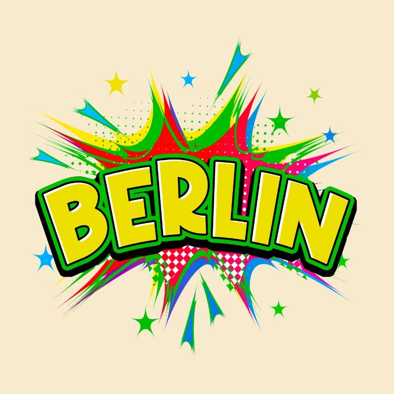Berlin Germany City Pop Art Comic Art