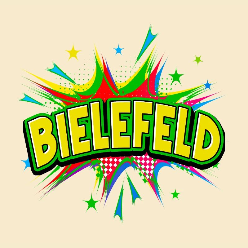 Bielefeld Germany City Pop Art Comic Art