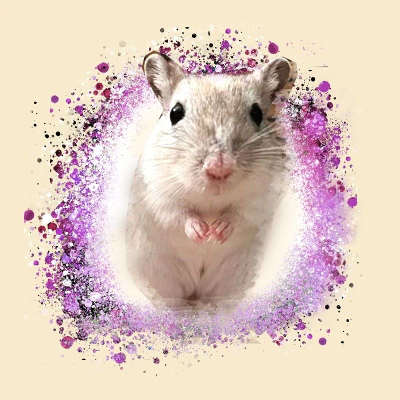 Jumping mouse,mouse,graffiti,painting,shrew