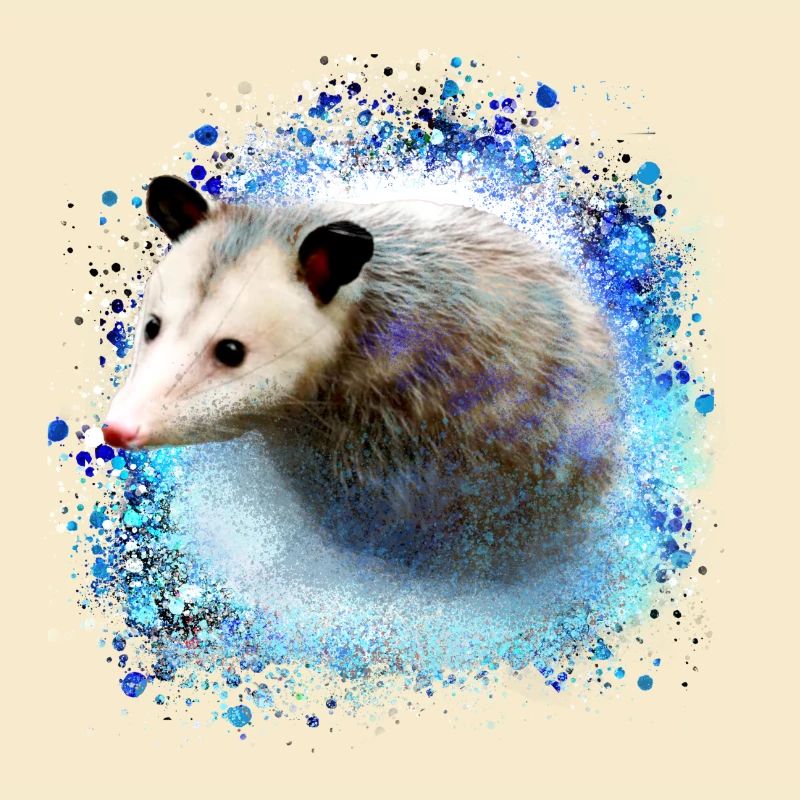 oopossum,mouse,rodent,graffiti