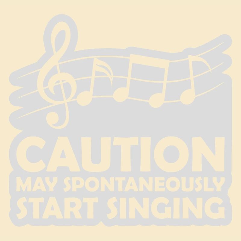 may spontaneously start singing