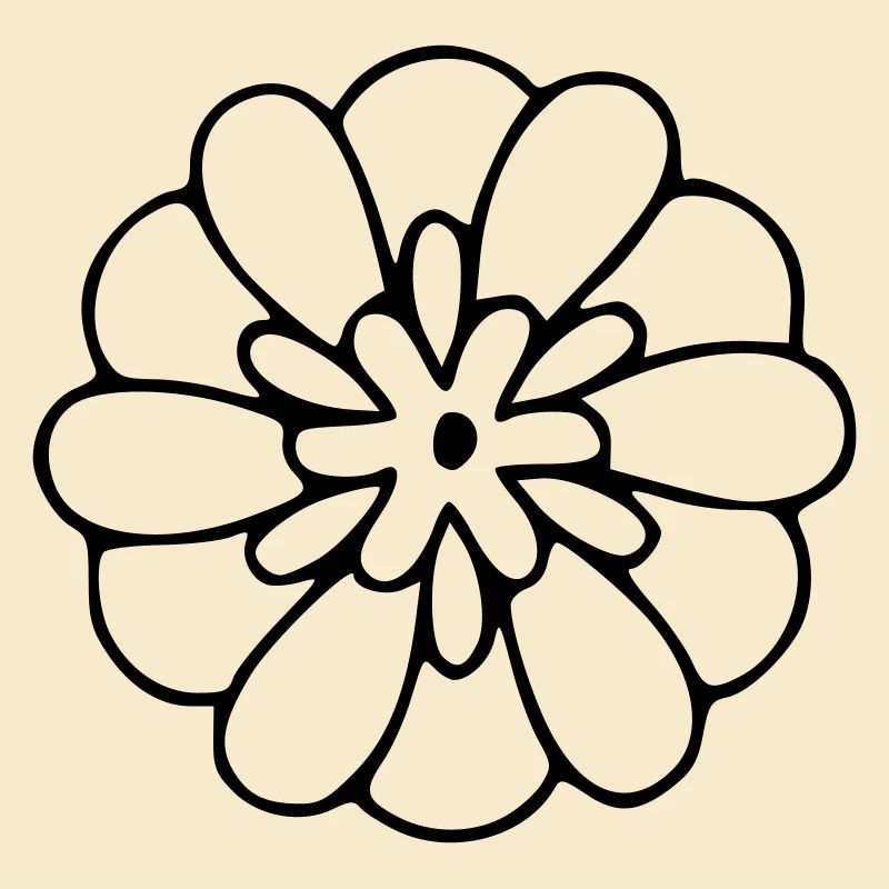 Dessin de fleur Nature croquis Dessin de fleur noire