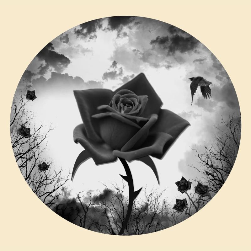 black rose goth gothic