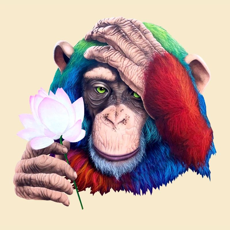 Monkey Loves Nature - Graffiti