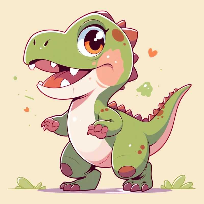 Süßer kleiner T-Rex