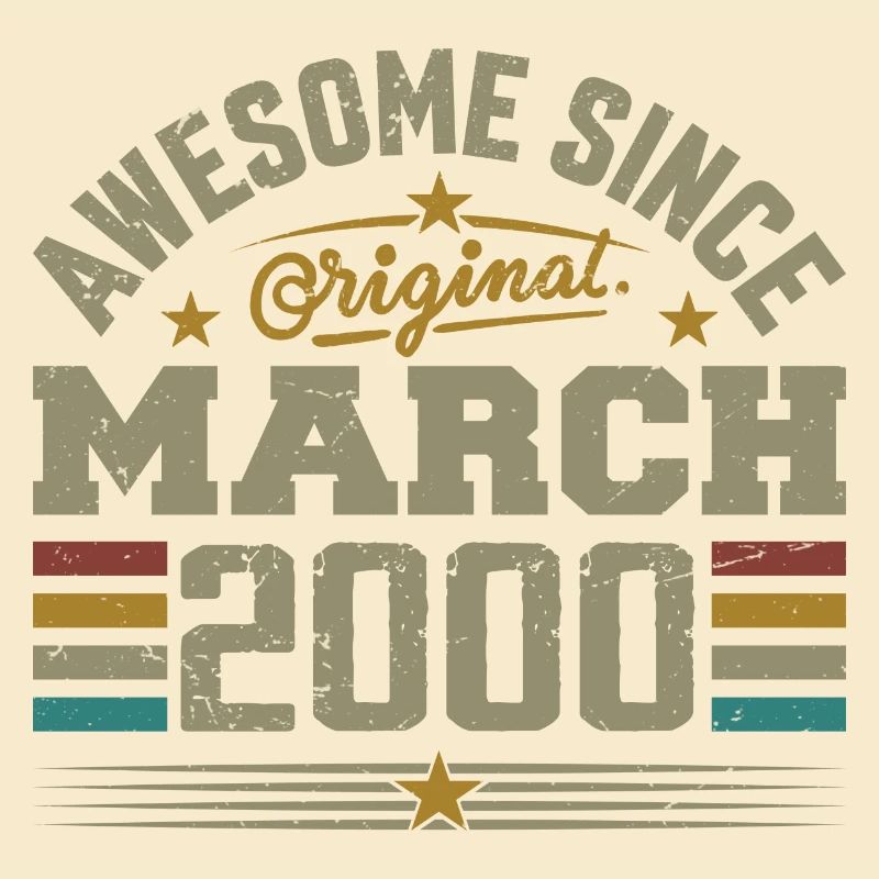 Mars 2000 Anniversaire Idée Cadeau Vintage 2000