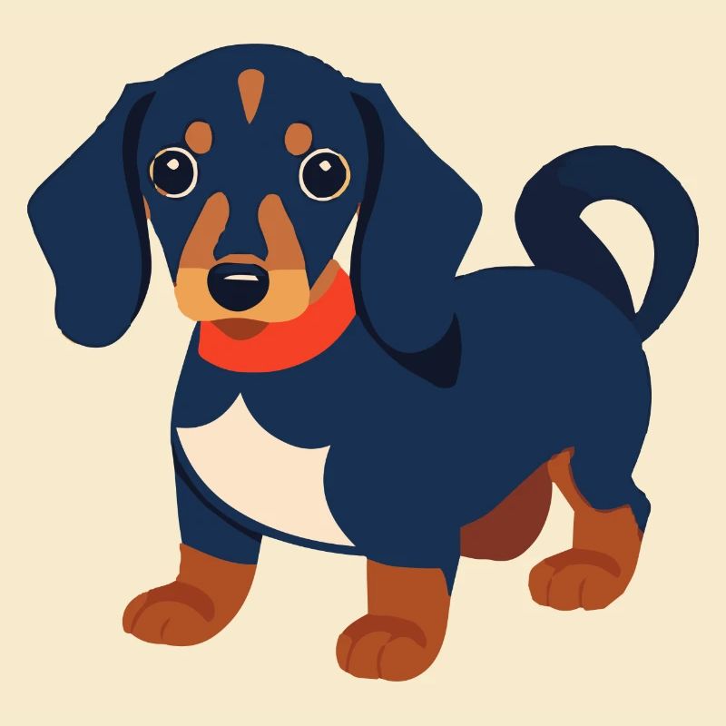 Dackel Welpe schwarz Dachshund