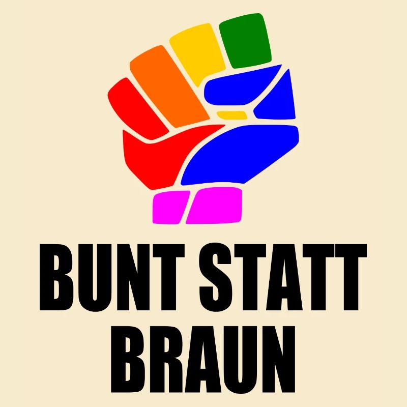 bunt statt braun