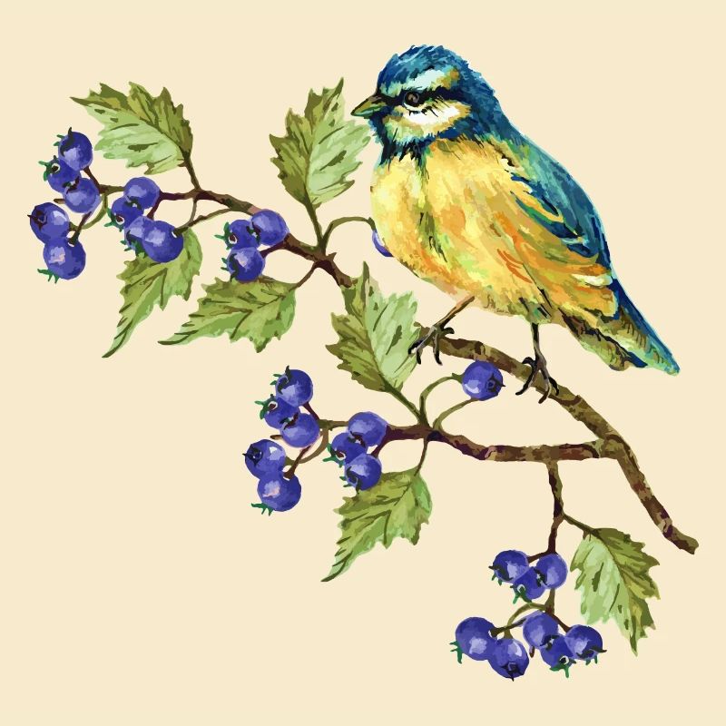 Bunter Vogel