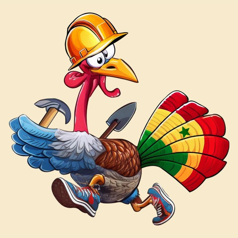 dinde coureuse constructrice Sénégale