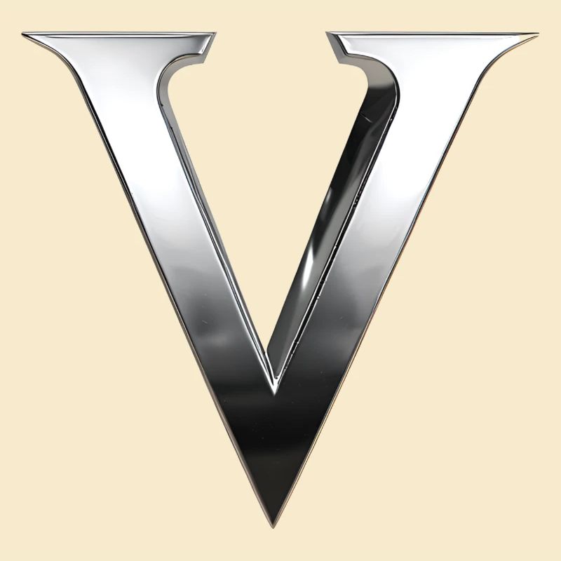 Chrome ,, V " Metallic