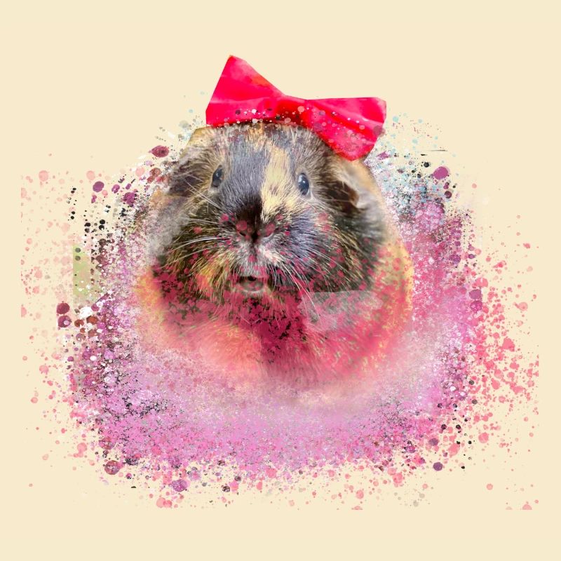 cochon d’Inde, graffiti, peinture, boucle