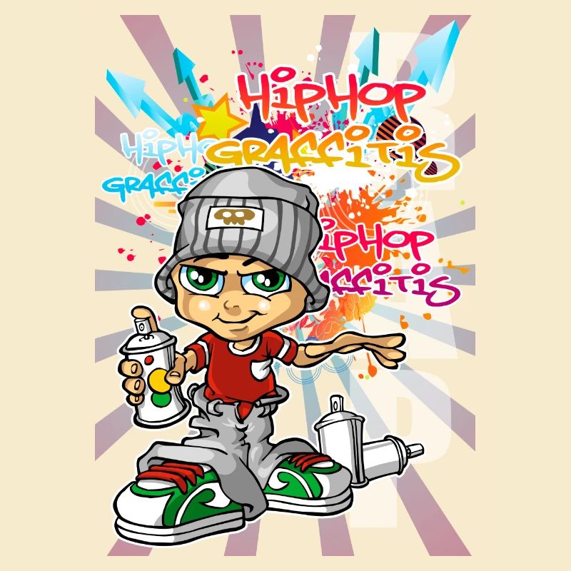 Junge Graffiti
