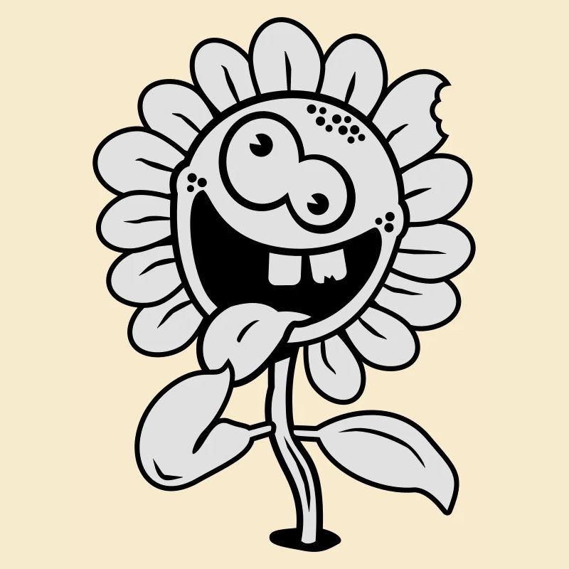 Verrückte kleine Sonnenblume