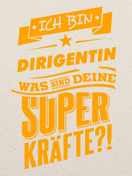 Be a hero - Dirigentin Geschenk