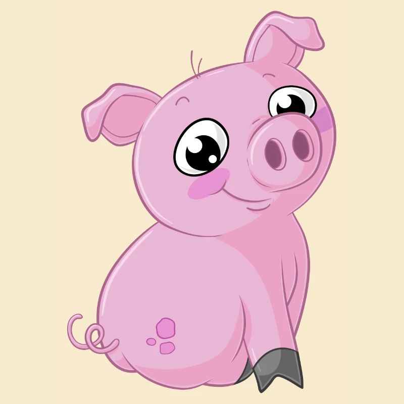 Süßes Comic Schweinchen