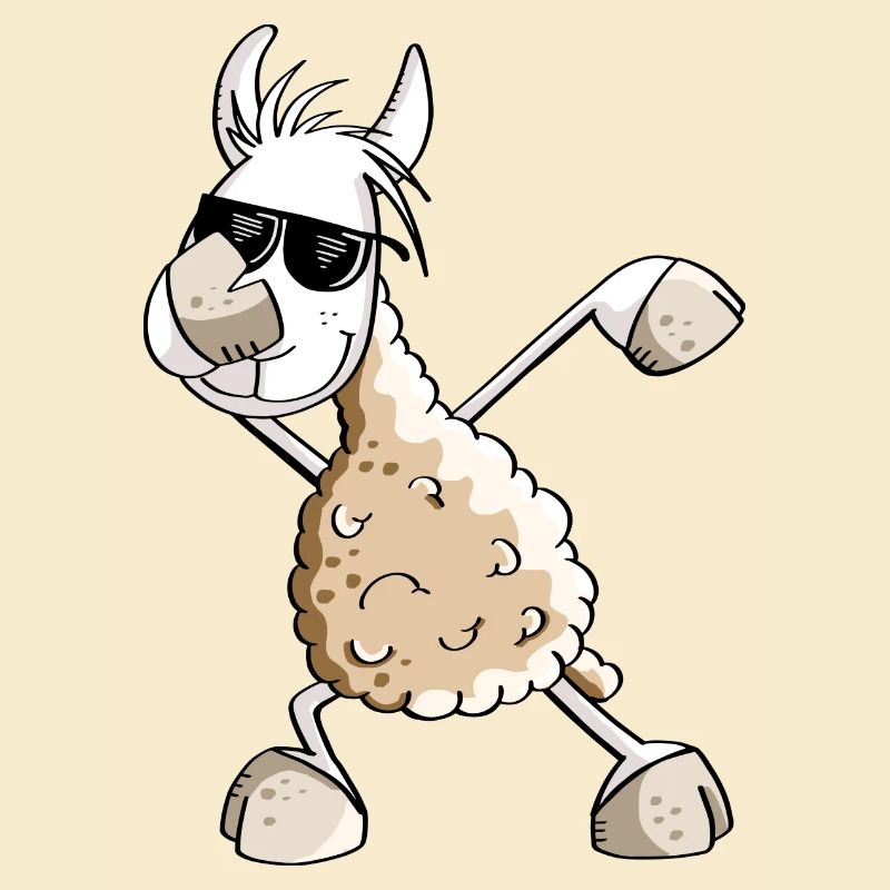 Cooles Dab Dance Lama - Dabbing Alpaka - Comic Fun