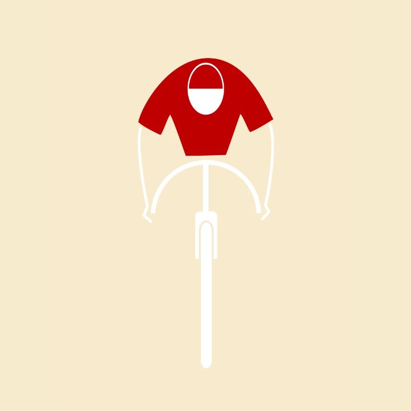 Retro Cyclist in red