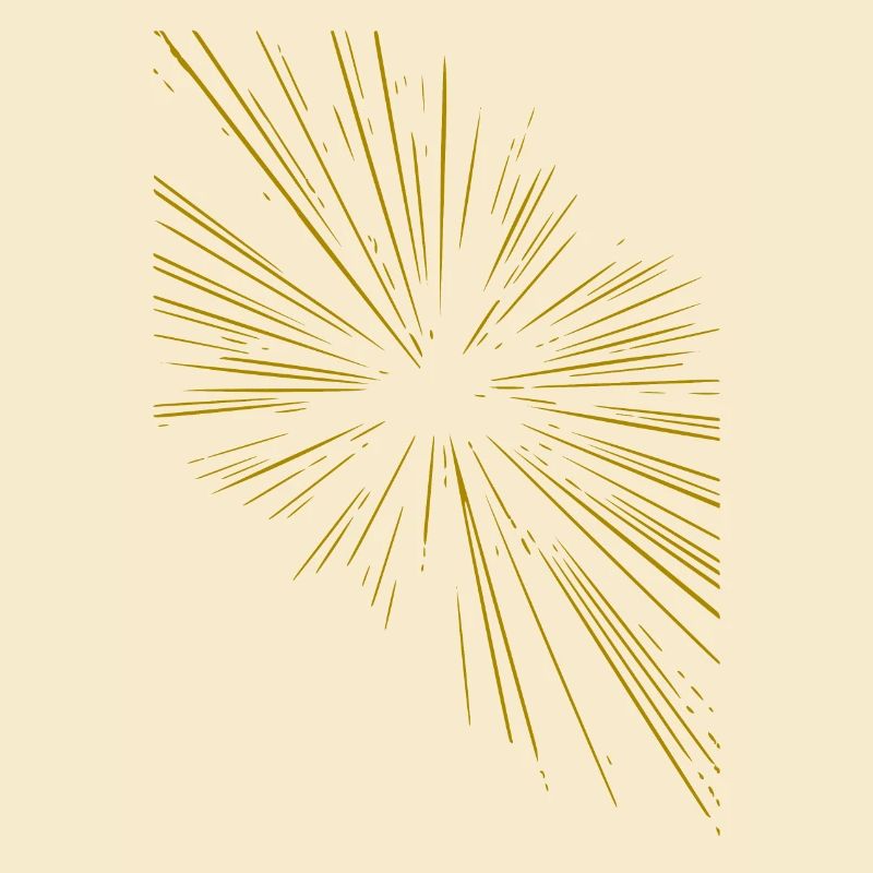 Abstract rays / gold / pattern / line