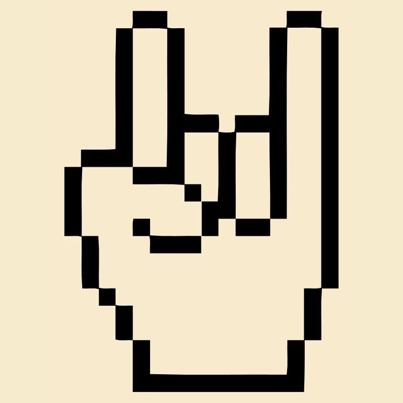 Handzeichen Cursor Rock