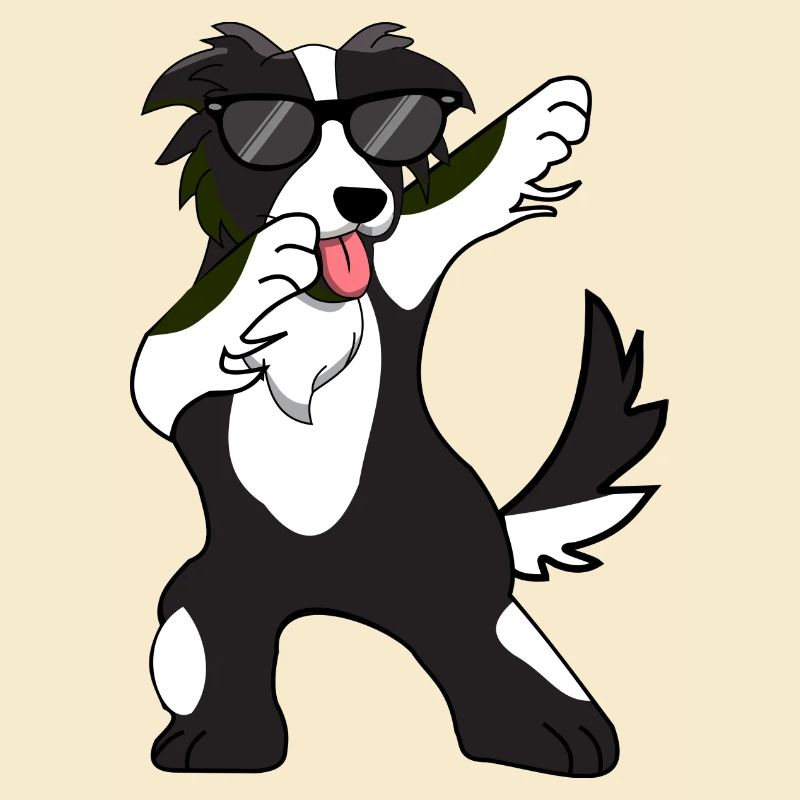 Cadeau de danse Dabbing Dab Border Collie