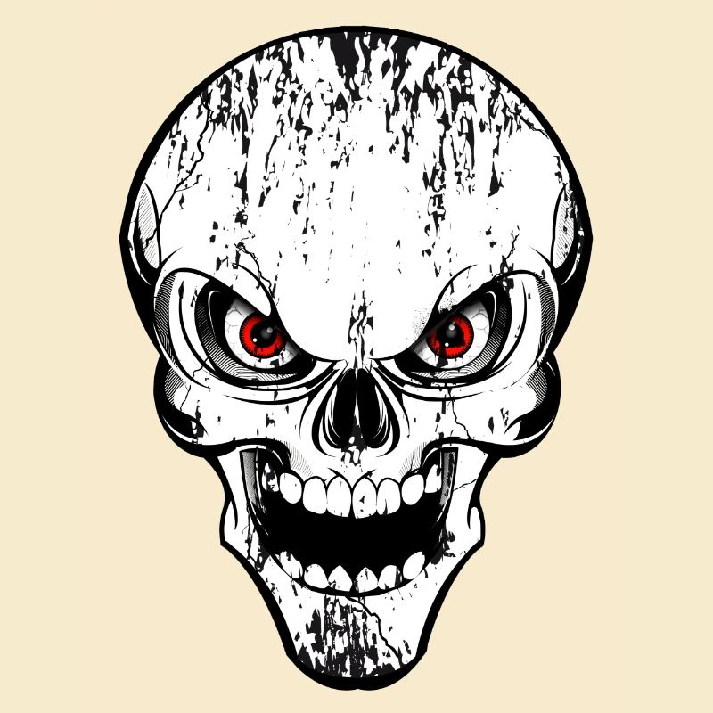 skull grunge style