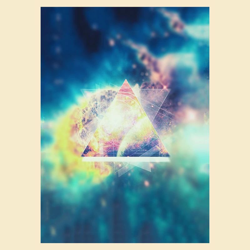 Geometrie Space Kunst (Hipster Green) - Handycase