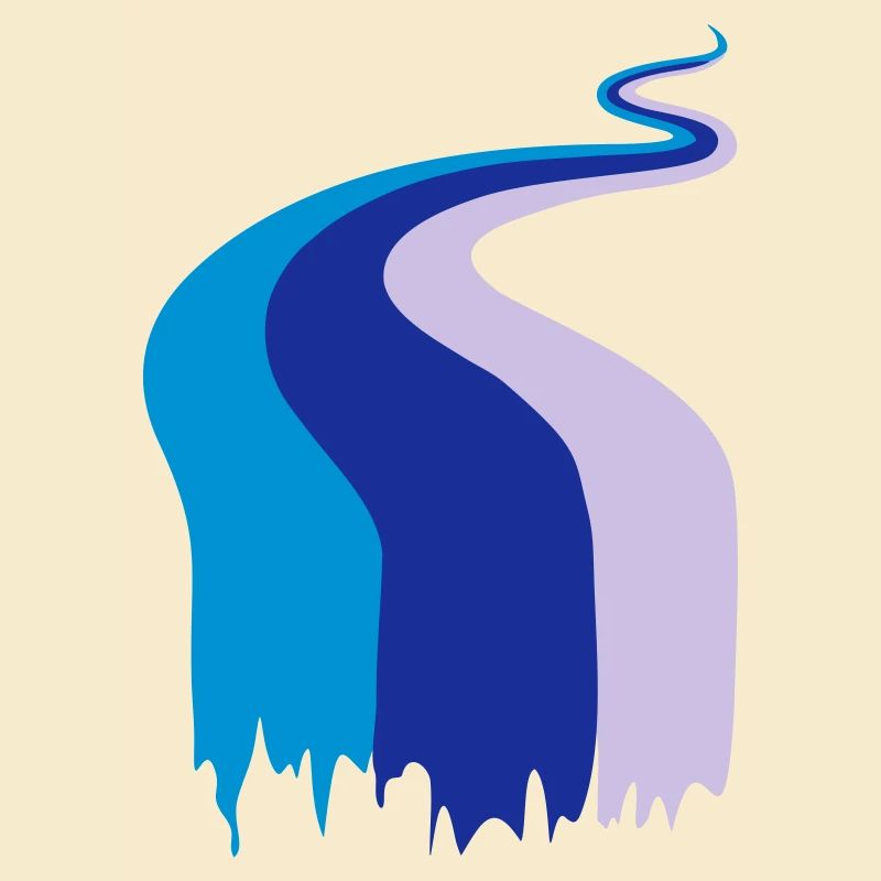 Farbfluss, Fluss, Flow, Fahne