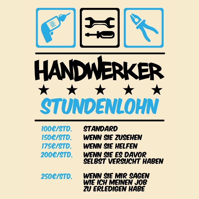 Handwerker Stundenlohn
