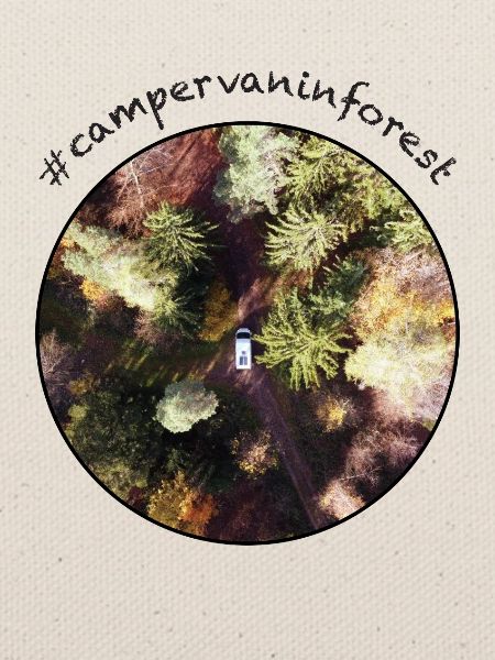 Campervan in Forest
