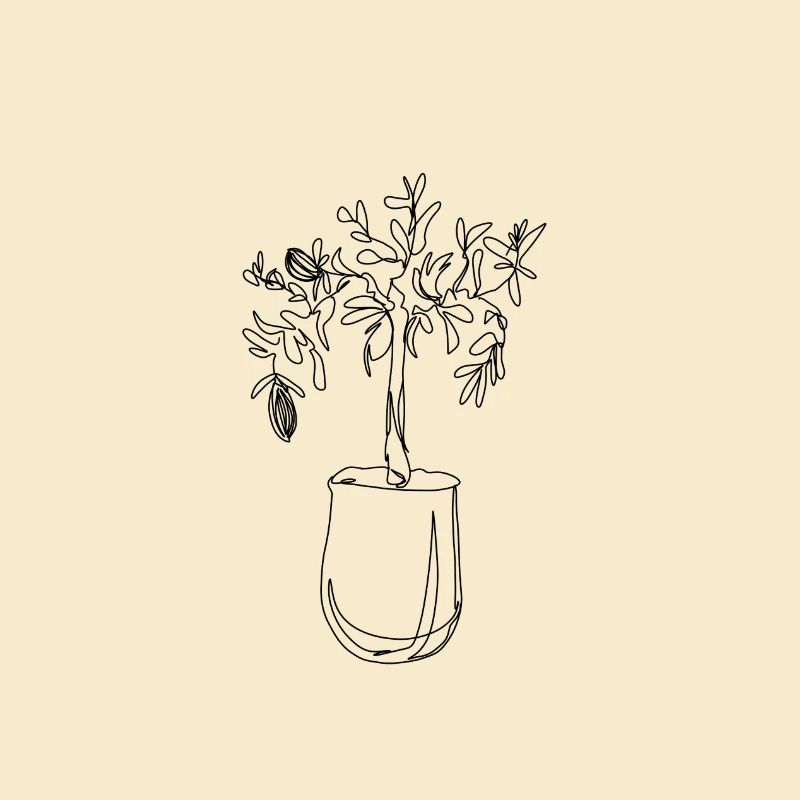 Lemon tree lineart
