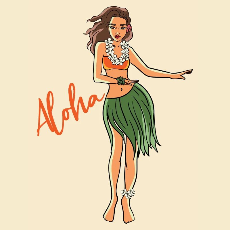 Aloha Hula Mädchen