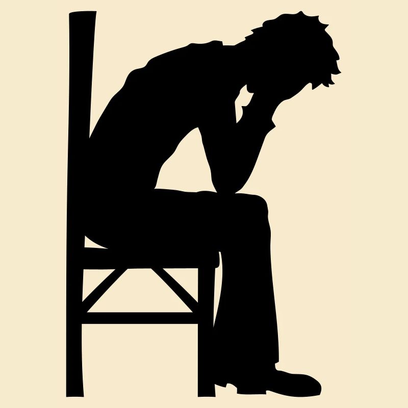 Depression sitzend Design