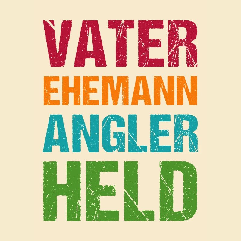 Ehemann Vater Angler Held