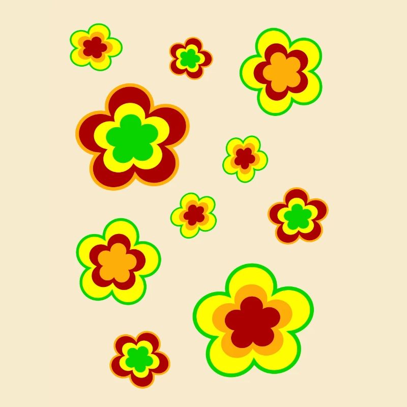 70s Flower Pattern