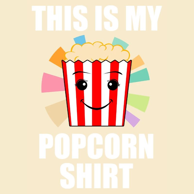 Popcorn Design drôle disant manger du pop-corn