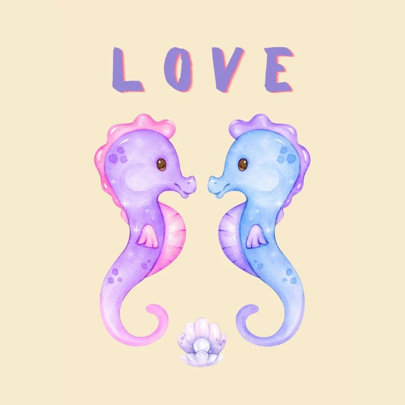 L O V E Seepferdchen