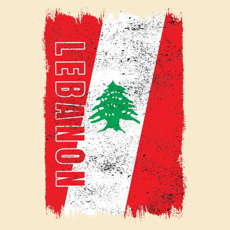 Drapeau vintage du Liban