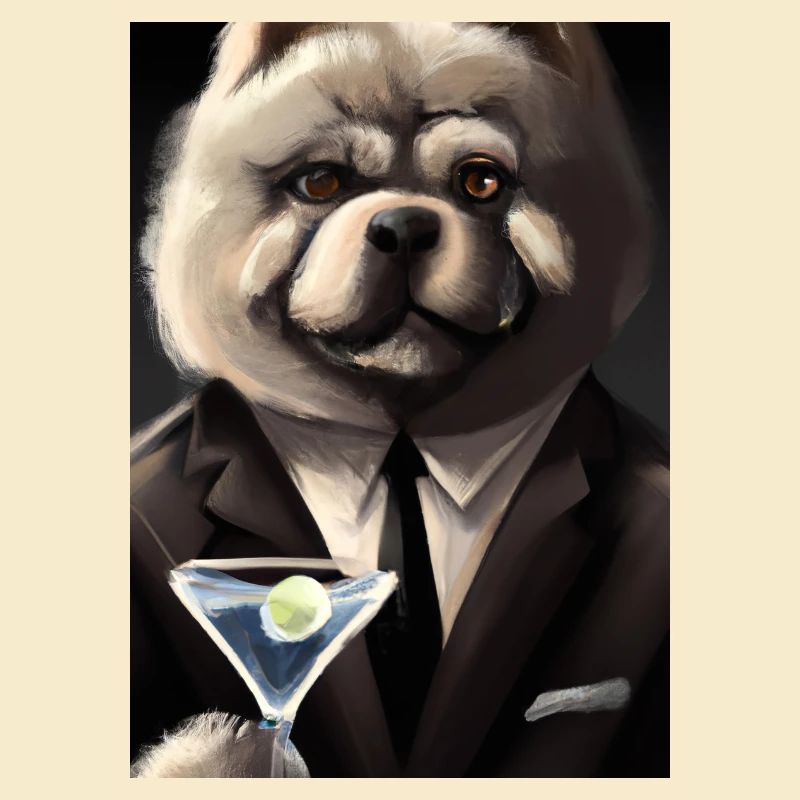 Chow Chow Anzug Martini