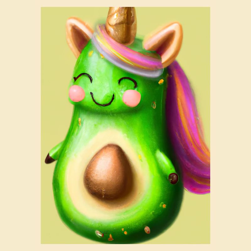 Niedliche Einhorn Avocado