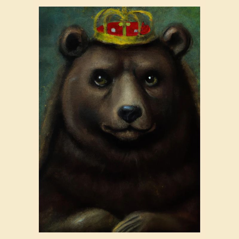 Bär mit Krone