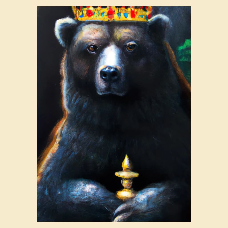 Bär mit Krone