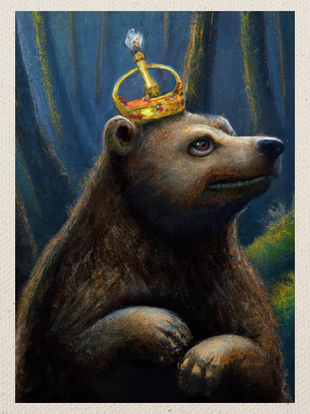 Bär mit Krone