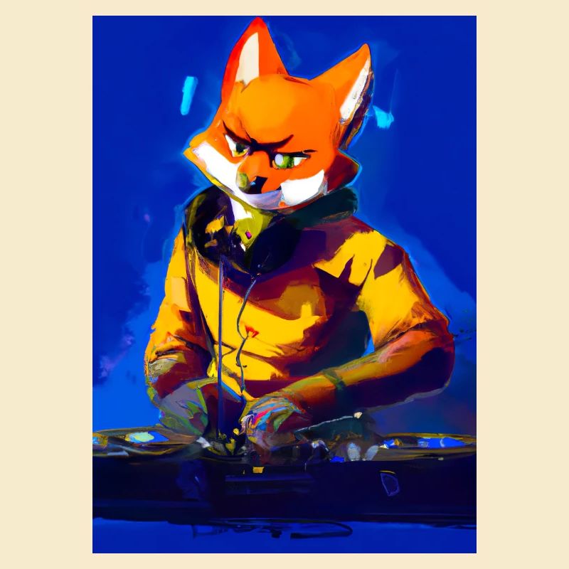 Fox am DJ-Pult
