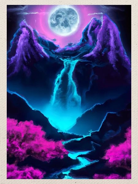 Mystischer Wasserfall